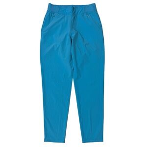 {Lilly Pulitzer} "Luxletic Corso" Solid Teal Aqua Blue Straight Leg Golf Pants